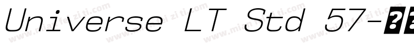 Universe LT Std 57字体转换